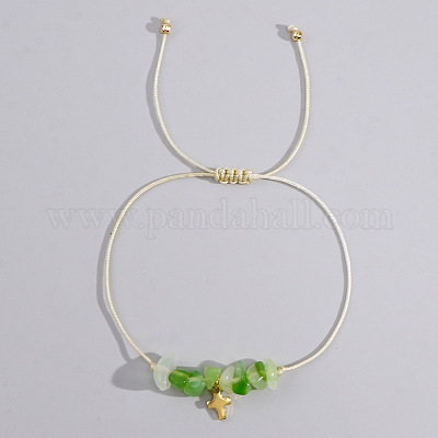 Богемный стиль крест натуральный другой нефрит плетеные браслеты из бисера для женщин XK2373-4-1