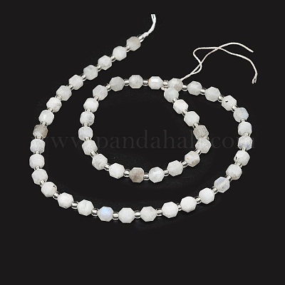 Бусины из натурального радужного лунного камня G-O201B-16-1