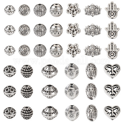 120шт 12 стиля бусины из сплава в тибетском стиле FIND-TA0002-75-1
