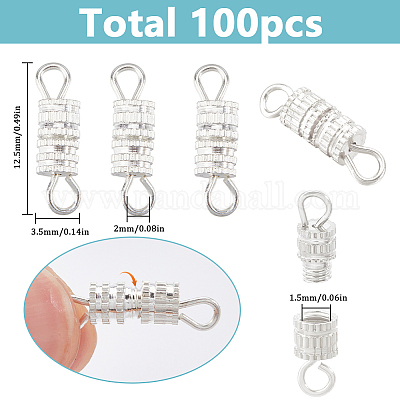 100 шт. винтовые застежки из сплава FIND-SC0012-07S-1