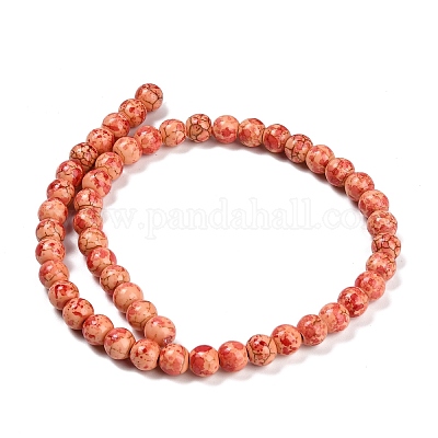 Синтетических нитей бирюзовые бусы TURQ-F019-03H-1