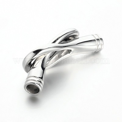 Магнитные застежки из полимерной глины и нержавеющей стали 304 со стразами STAS-M196-02-1