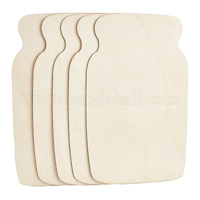 Незаконченные деревянные полоски в форме бутылки DIY-GA0001-12-1