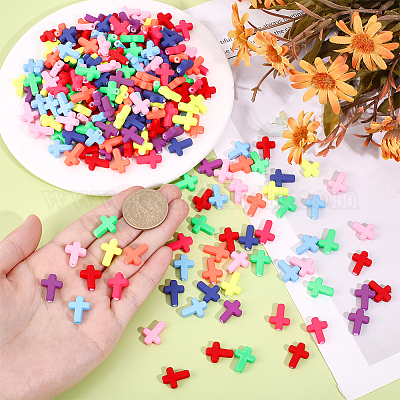 300 шт брызг покрашенный акриловые шарики&nbsp;ACRP-HY0001-05-1