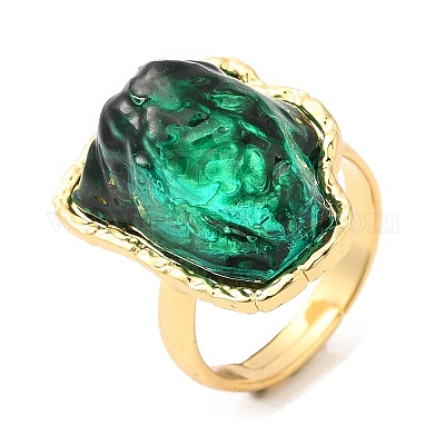 Покрытие стойки латунное кольцо на палец KK-C033-03G-1