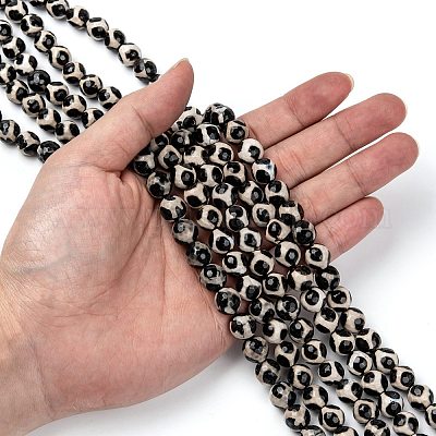 Бусины дзи с узором на спине черепахи в тибетском стиле G-H1453-1-1