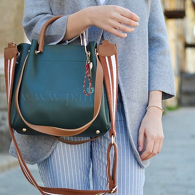 Брелок на запястье в стиле бохо макраме KEYC-SW00004-07-1