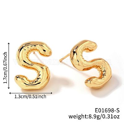 Латунь серьги&nbsp;UV9543-19-1