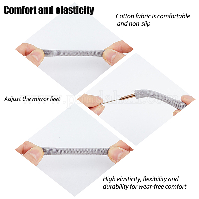 4 пара 4-цветных шерстяных ниток для очков с ушками FIND-HY0003-10-1