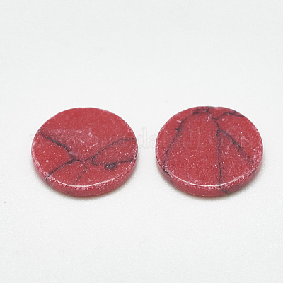 Синтетических бирюзовый кабошон TURQ-S290-01B-10mm-1