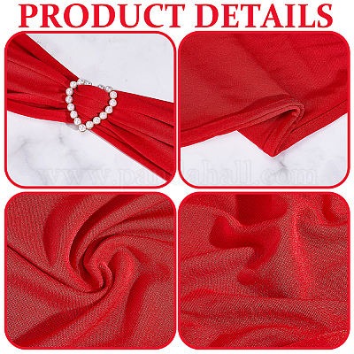 Полиэстер эластичный элегантный атласный чехол для стула пояса AJEW-WH0678-86A-1