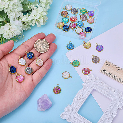 32шт 16 цвета подвески из смолы STAS-CA0002-32-1