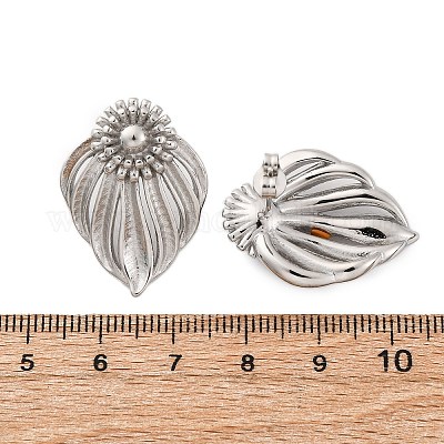 Серьги-гвоздики из нержавеющей стали 304 EJEW-Z098-08P-1