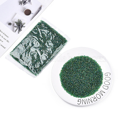 Круглый прозрачный цвета радуги стеклянный бисер X-SEED-A007-3mm-167-1