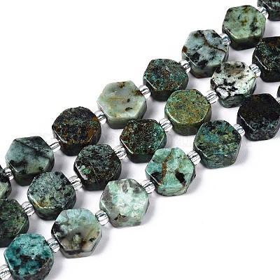 Бусы натуральная африканская бирюза (яшма) G-P534-A26-02-1