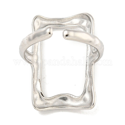 Кольцо-манжета прямоугольной формы из нержавеющей стали 304 RJEW-A043-15P-1