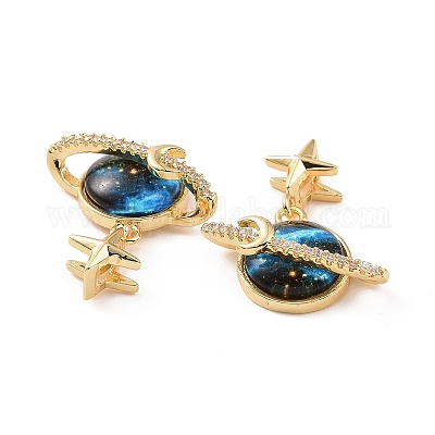 Латунные микро проложить кубического циркония подвески KK-E068-VC457-1