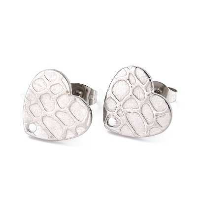 Фурнитура для сережек-гвоздиков из нержавеющей стали марки 304 STAS-I183-06B-P-1