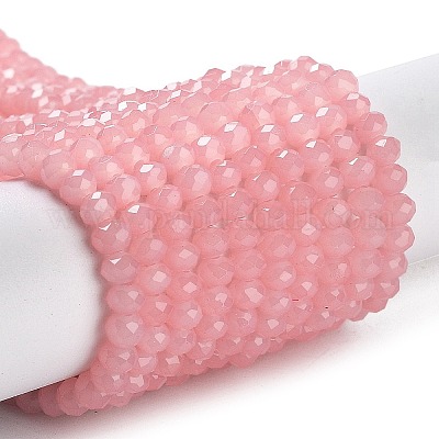 Запекание расписных стеклянных бусин с имитацией нефрита DGLA-A034-J4MM-A3-1