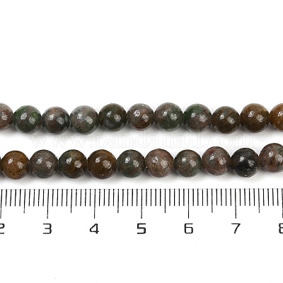 Гранат природный бисер нитей G-H093-B04-6mm-1