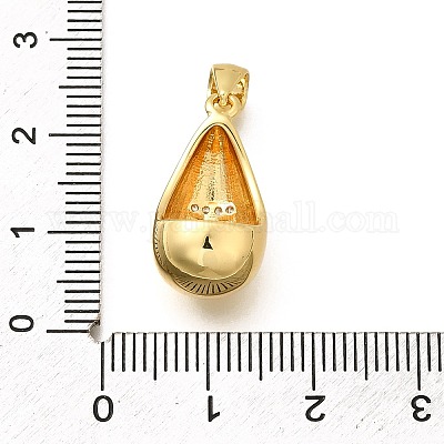 Стойки обшивки латунь микро проложить Циркон подвеску KK-L226-102G-T-1