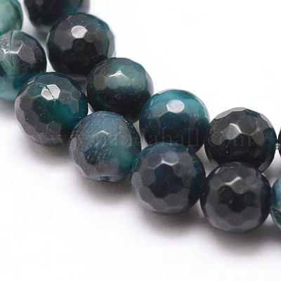 Бусы из натурального огненного агата с потрескиванием X-G-K166-06F-8mm-03-1