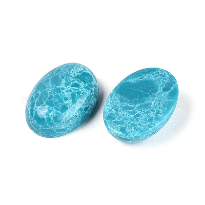 Окрашенные натуральные белые нефритовые кабошоны&nbsp;G-T144-74-1