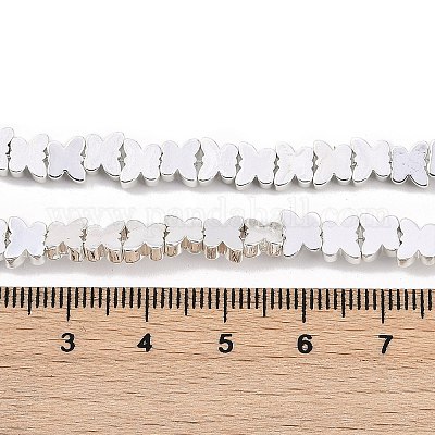 Гальванические нити из синтетических немагнитных гематитовых бусин G-C156-02S-1