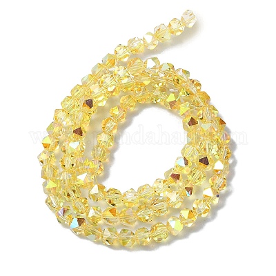 Гальванические стеклянные бусины X-EGLA-L018-B-AB06-1