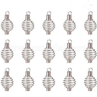 Стальные спиральные бусины STAS-PH0008-02-1