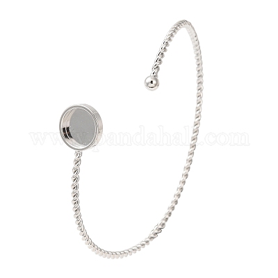 Creazione di braccialetti ad anello intrecciati in ottone&nbsp;FIND-P035-09P-1