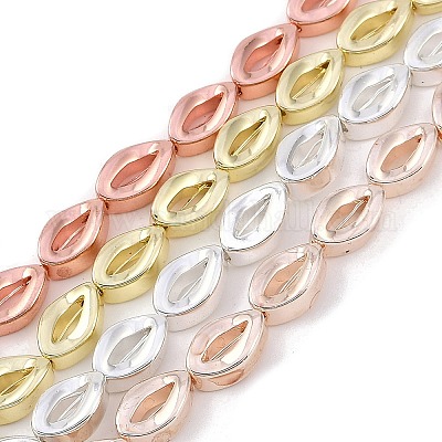 Гальванические нити из синтетических немагнитных гематитовых бусин G-C156-05-1