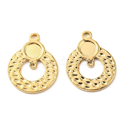 Вакуумное покрытие pvd нержавеющая сталь 304 подвеска кабошон оправа STAS-F287-21G-1