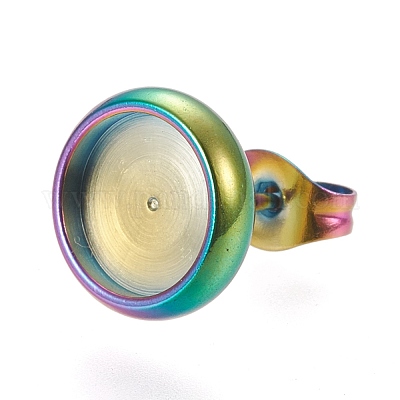 Ионное покрытие (ip) серьги-гвоздики из нержавеющей стали 304 STAS-K202-05C-M-1