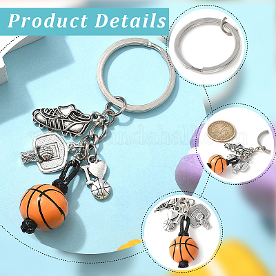 20шт брелок из сплава и дерева KEYC-SC0001-59B-1