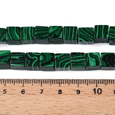 Синтетического малахита бисер нитей G-T139-8x8-39-1