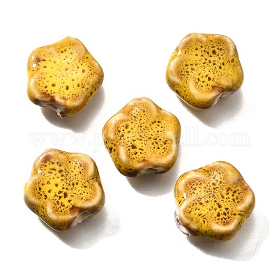 Perles en porcelaine manuelles&nbsp;PORC-H013-02-01-1