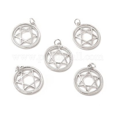 Латунные микро проложить кубического циркония подвески KK-E068-VB428-1