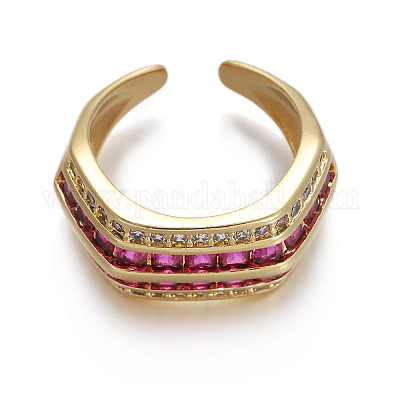 Кольца-манжеты из латуни с микропаве FS-WGB3A7F-02-1