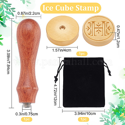 Custom Wood Branding Engraving Ice Stamp Ice Seal - China Ice Cube Stamp  and Wax Seal Stamp price