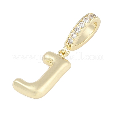 Латунные микропаве прозрачные подвески с фианитом KK-M289-01J-G-1