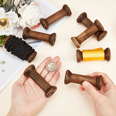 Деревянные пустые катушки&nbsp;WOOD-WH0034-03C-1