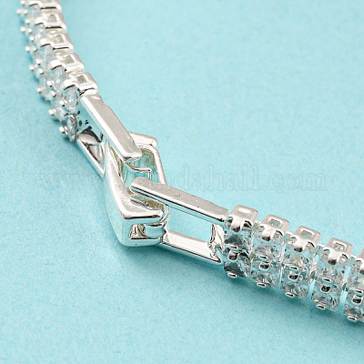 Браслет из латуни с конским глазом и стойкой BJEW-Q771-07S-1