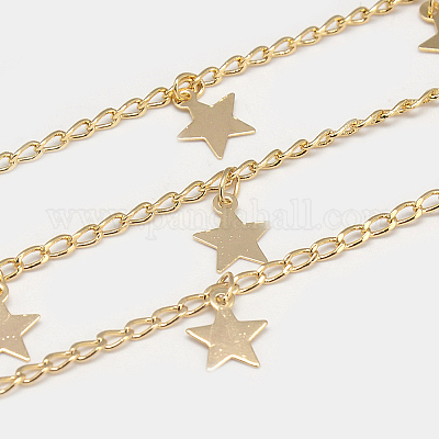 Припаяны латунные обуздать цепи KK-S335-09G-1