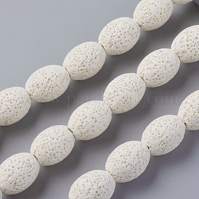 Бусы из натуральной лавы&nbsp;G-F671-03B-01-1