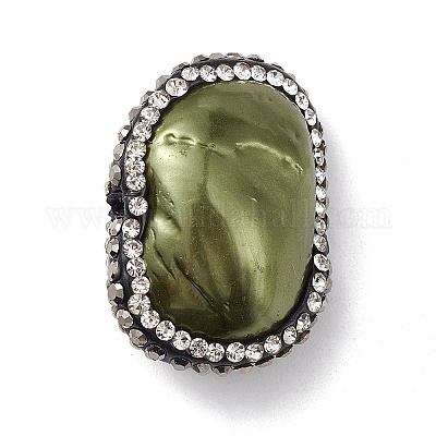 Гальванические бусины из натуральных пресноводных ракушек SHEL-F005-09A-1