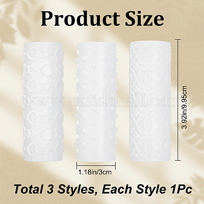 Пластиковая ручка глиняная текстура валики AJEW-WH0248-351-1