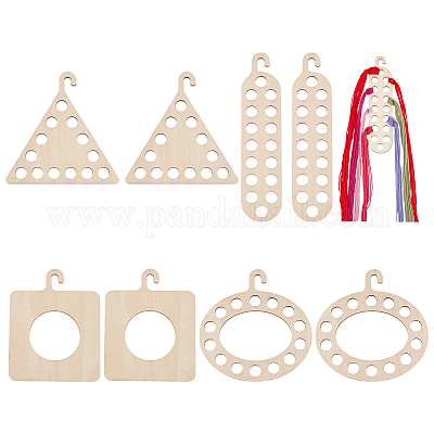 8 шт. 4-х видов деревянных досок для намотки ниток&nbsp;DIY-WH0888-169-1