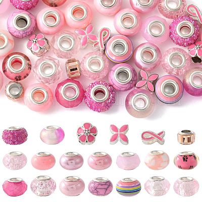 40 шт. 20 вида европейских бусин из смолы и стекла RPDL-FS0001-04-1