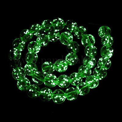 Светящиеся бусины ручной работы из искусственного песка в технике лэмпворк LAMP-B028-03M-10mm-1